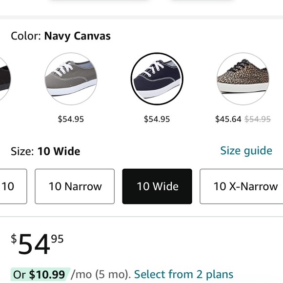 Keds Womens Navy Classic Sneakers Size 10W - Picture 7 of 11